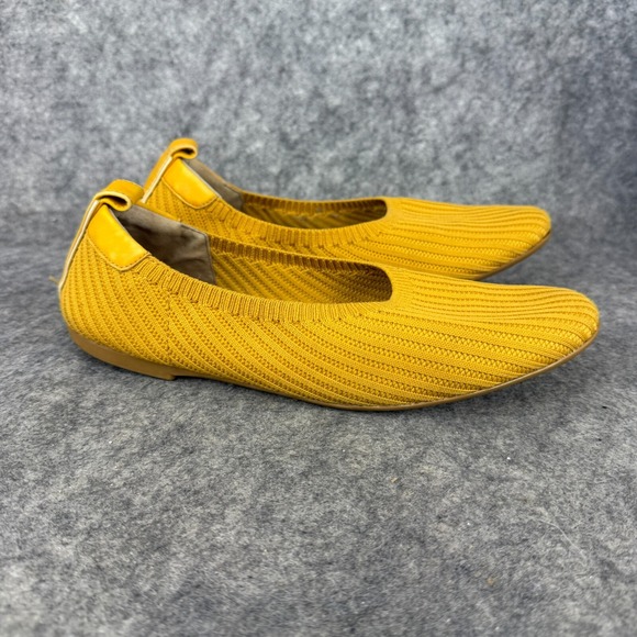 EVERLANE THE DAY‎ GLOVE REKNIT MUSTARD BALLET FLATS SHOES WOMEN'S 7 - Picture 2 of 6